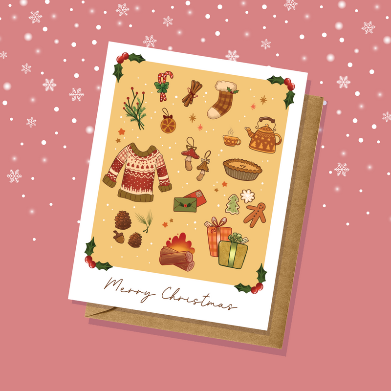 Cozy Christmas Vibes Card