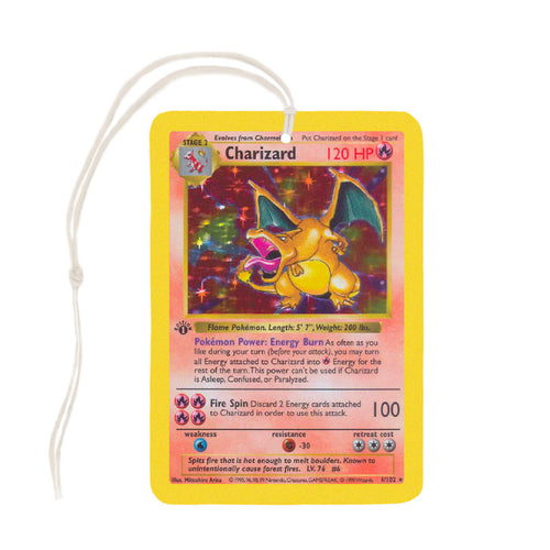 Charizard Pokemon Card Air Freshener