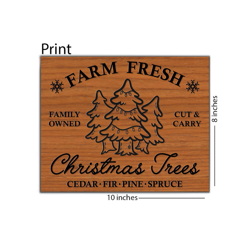 Farm Fresh Christmas Trees 8 x 10 Print