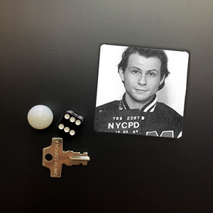 Christian Slater Mugshot Square Magnet