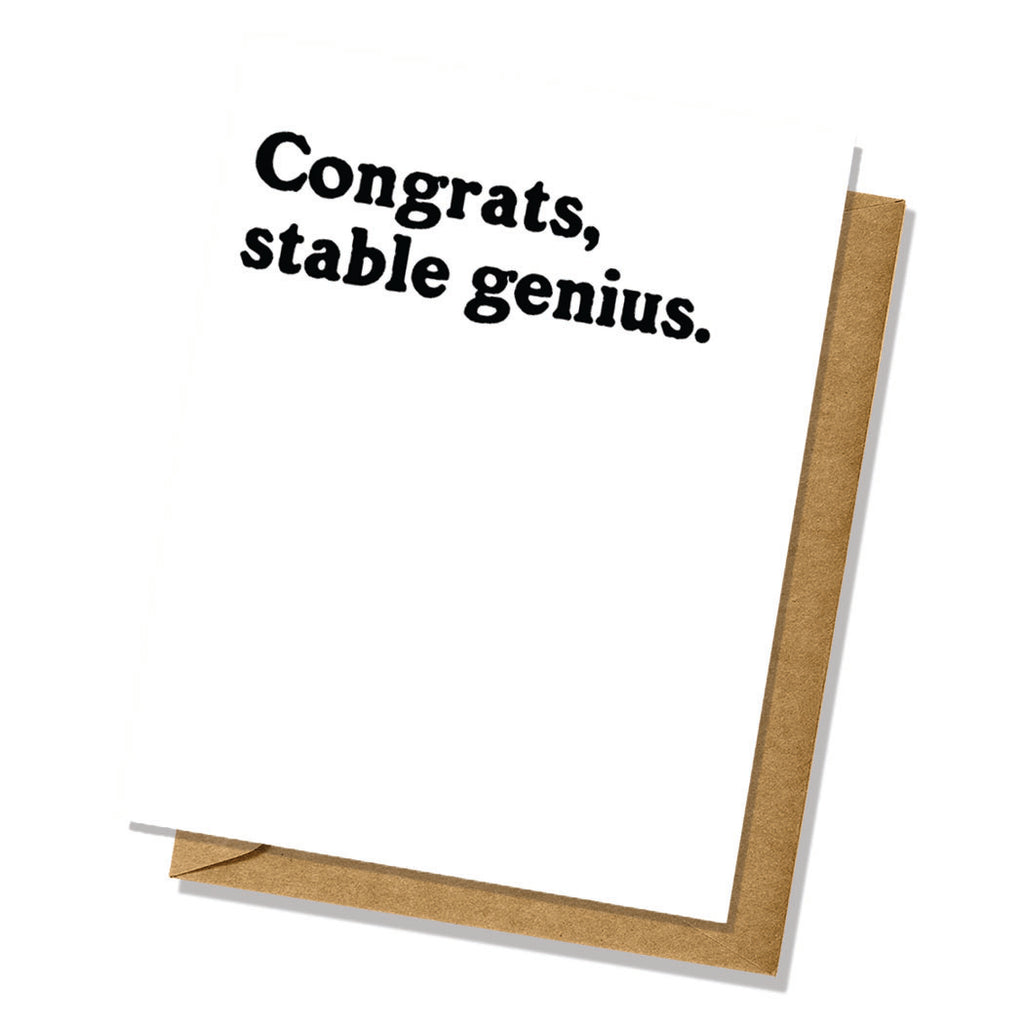 Graduation Card - Congrats Stable Genius