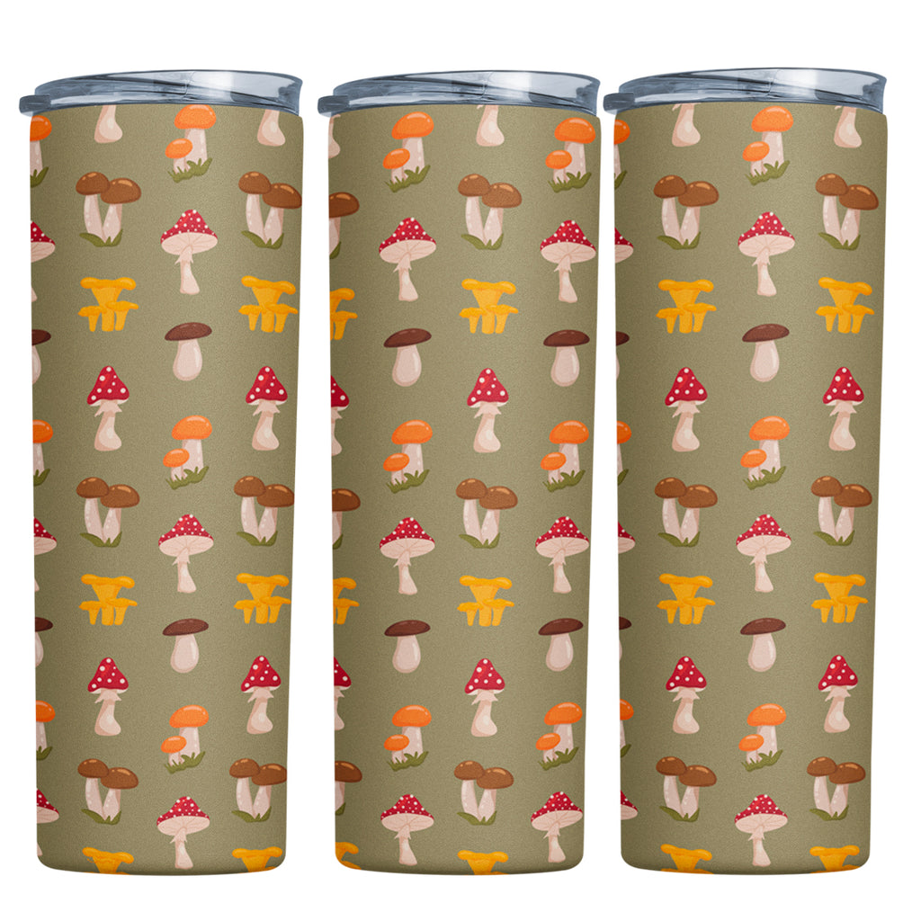 Cottagecore Mushrooms Pattern 20oz Tumbler