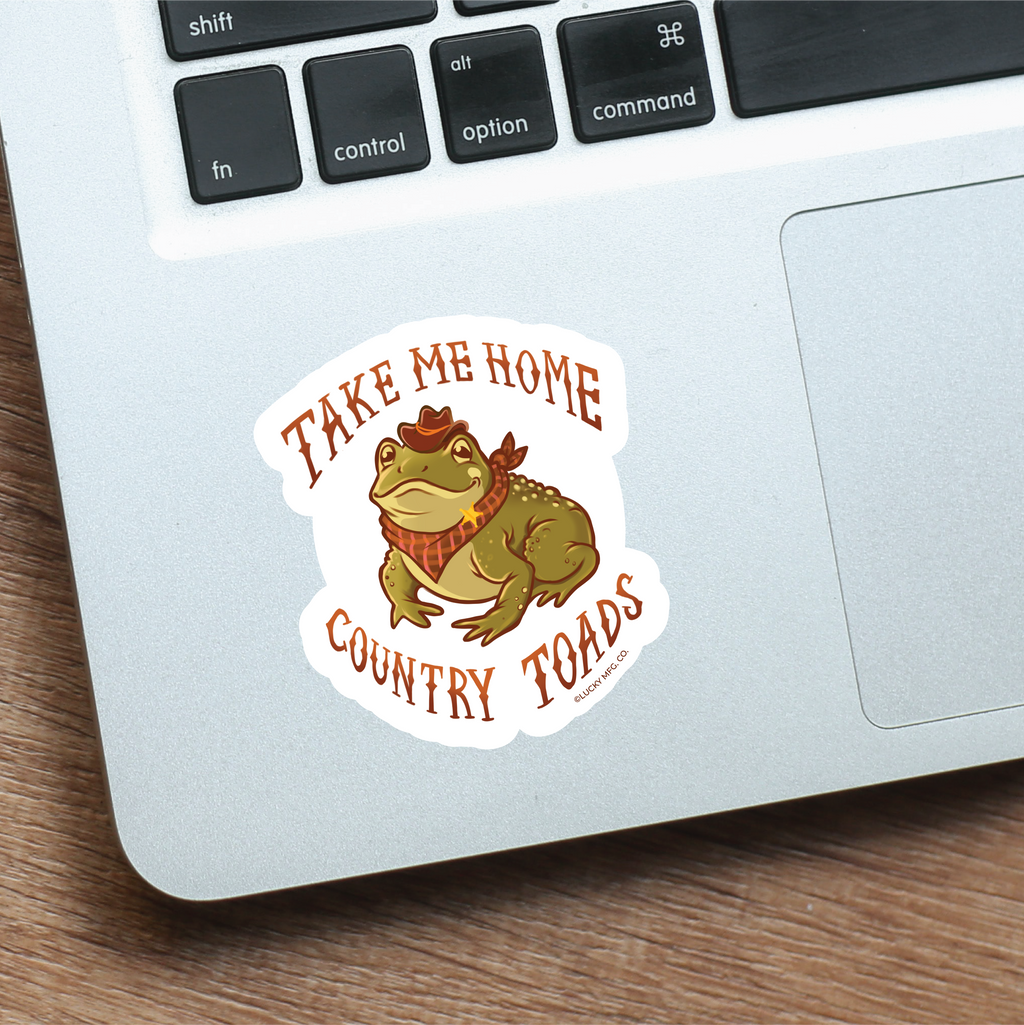Take Me Home Country Toads Vinyl Sticker