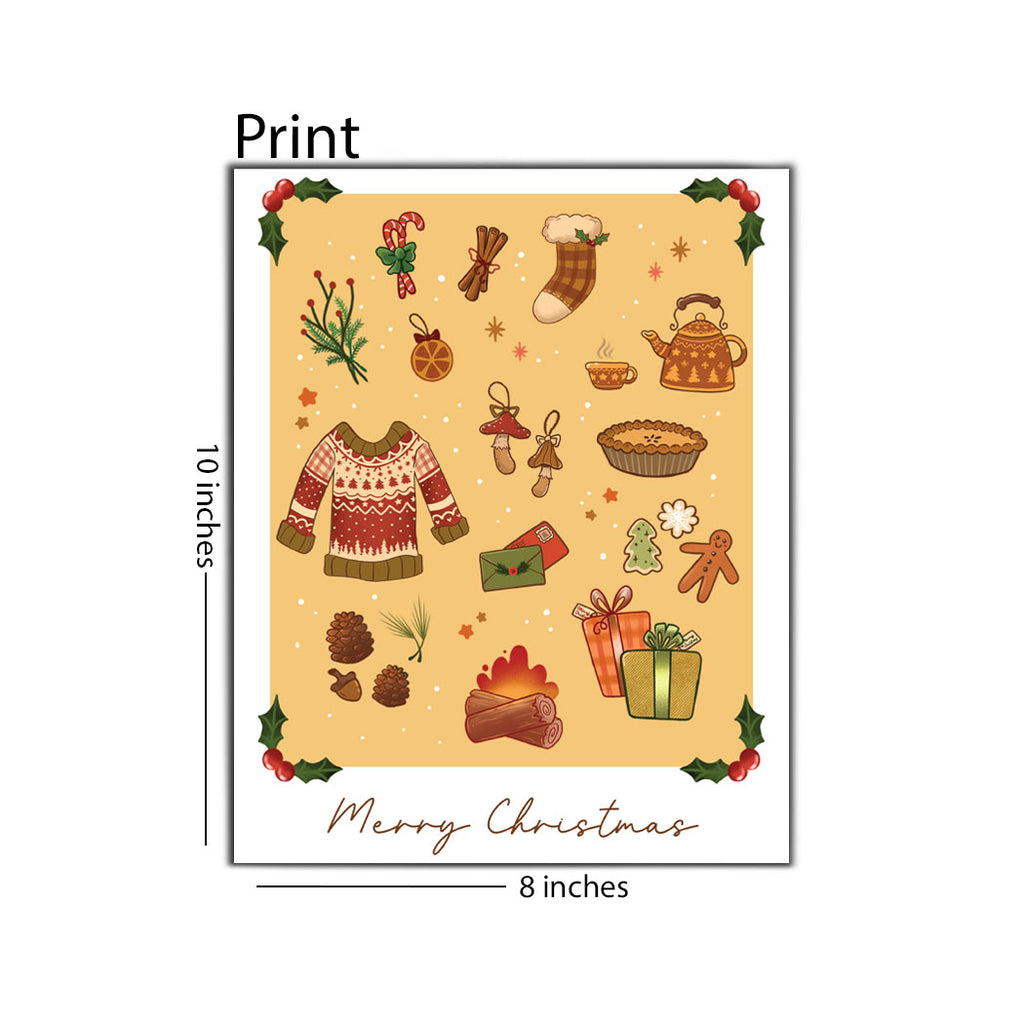 Cozy Christmas Polaroid 8 x 10 Print