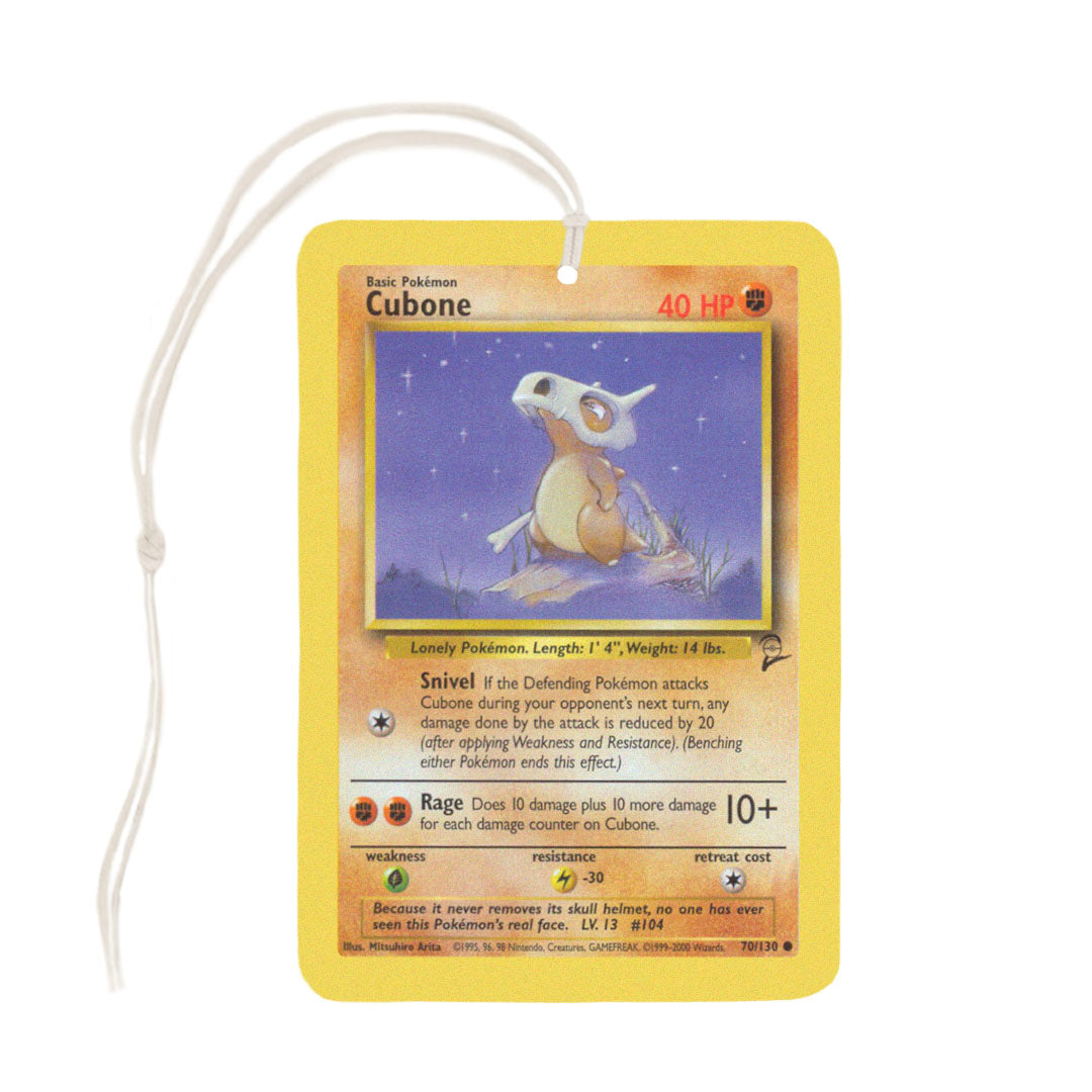 Cubone Pokemon Card Air Freshener Madcap & Co Cubone Pokemon Card Air Freshener Madcap & Co