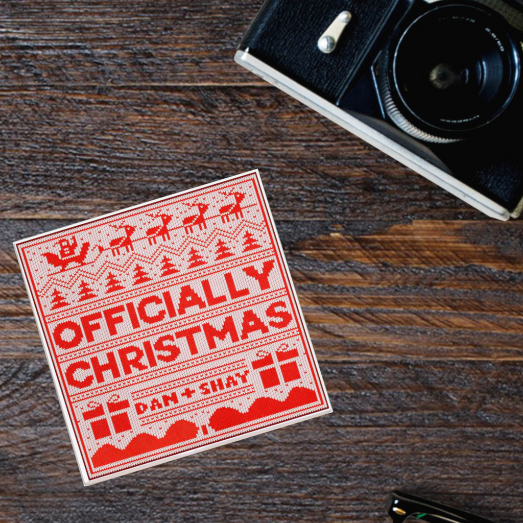 Dan + Shay 'Officially Christmas' Holiday Album Coaster