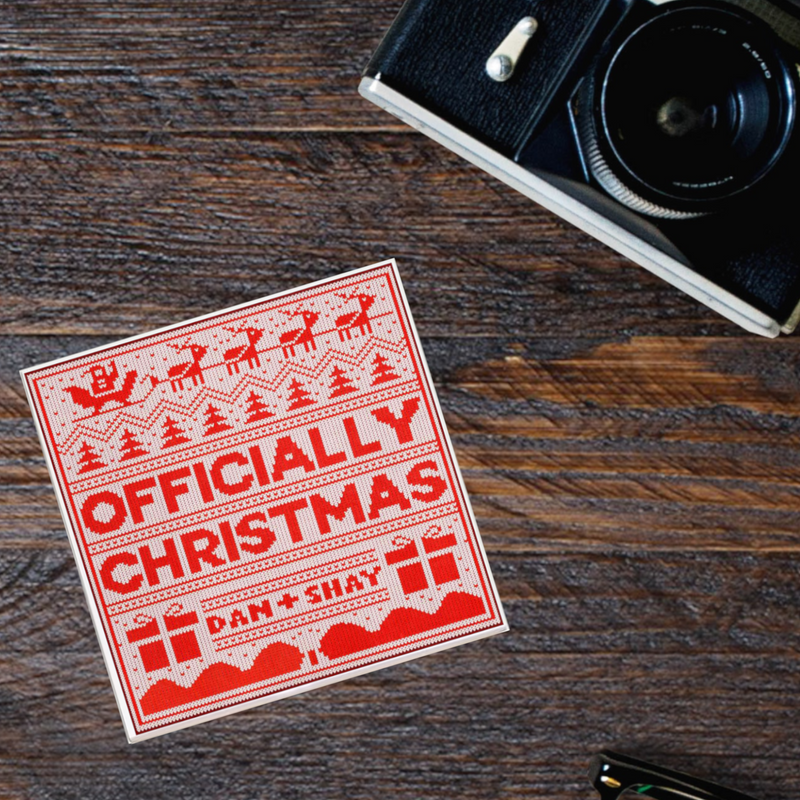 Dan + Shay 'Officially Christmas' Holiday Album Coaster