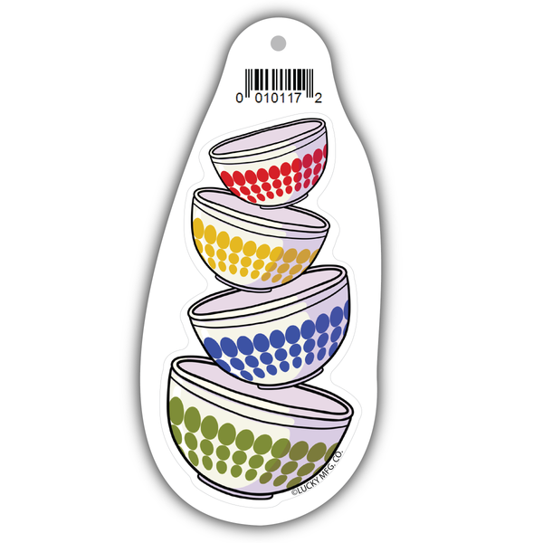 Dotted Pyrex Bowls Sticker – Madcap & Co