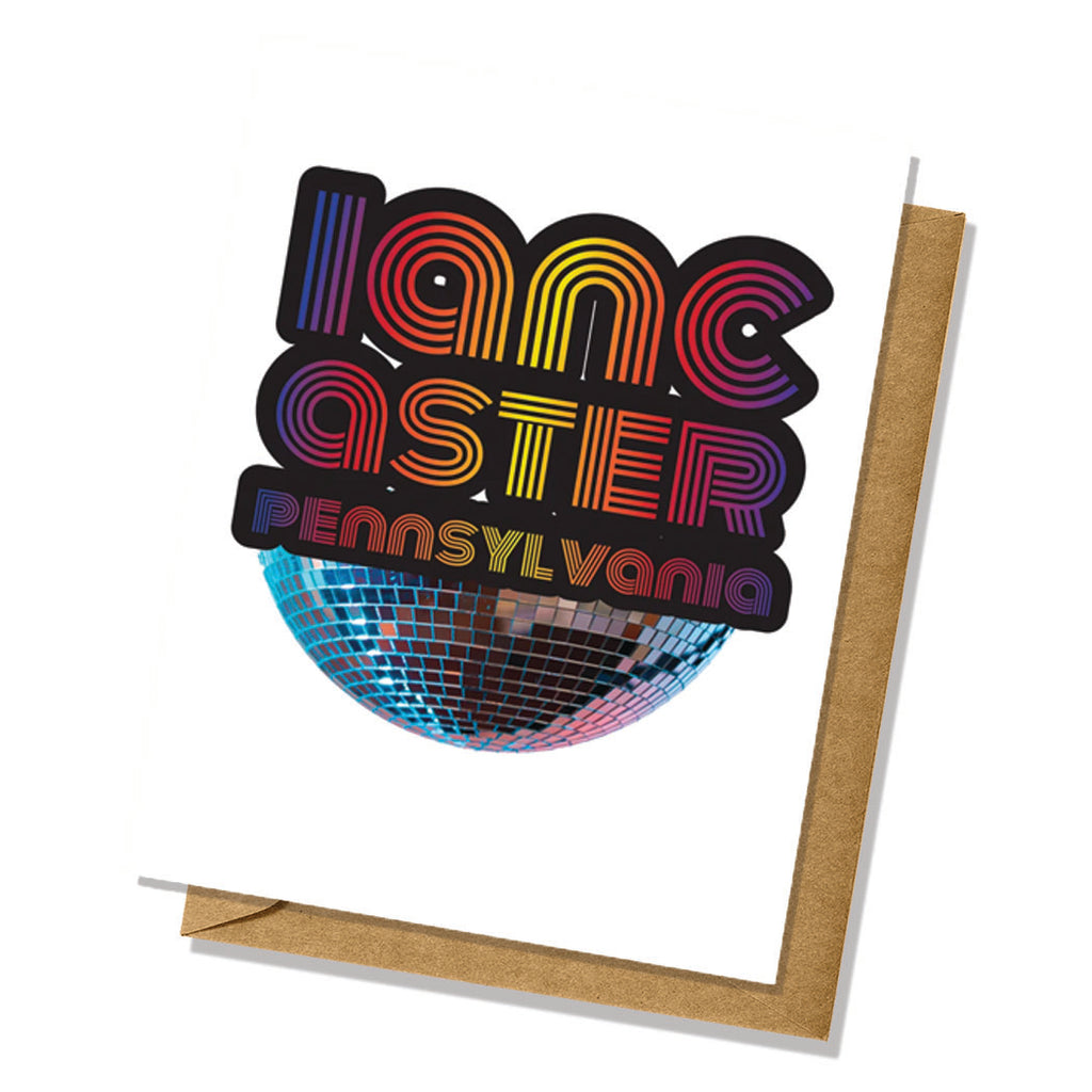 Lancaster PA Disco 80s Greeting Card