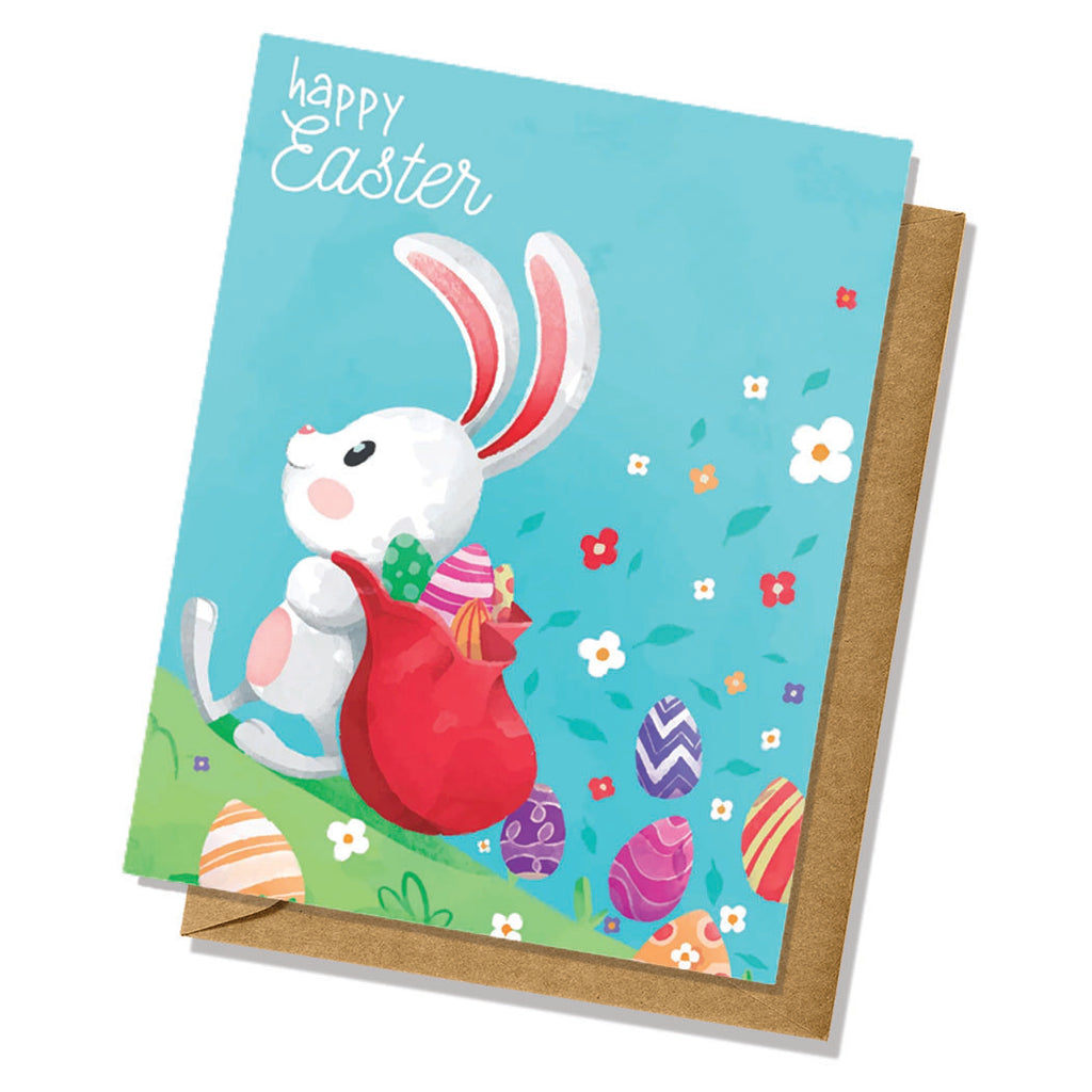 Easter Bunny Watercolor Easter Card