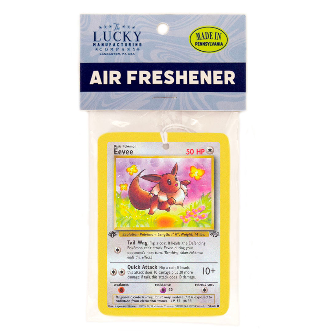 Eevee Pokemon Card Air Freshener Madcap & Co Eevee Pokemon Card Air Freshener Madcap & Co