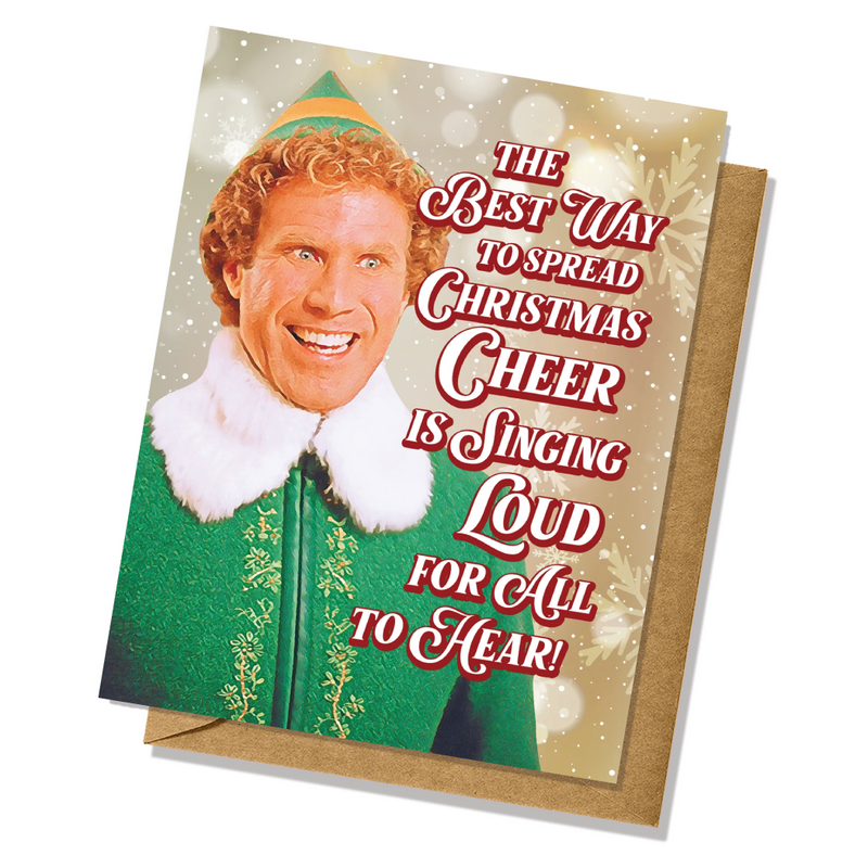 Buddy the Elf Christmas Cheer Holiday Card
