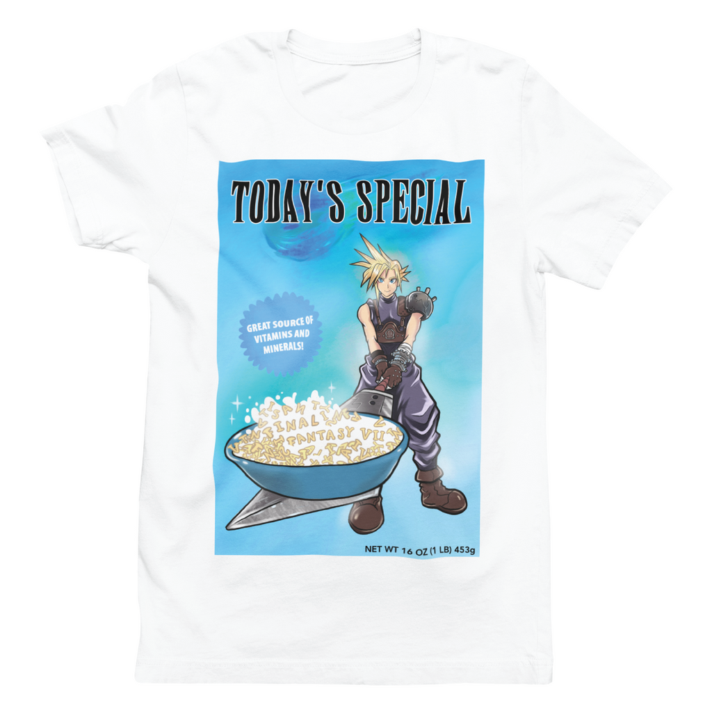 Final Fantasy "Today's Special" Cereal Box Spoof T-Shirt