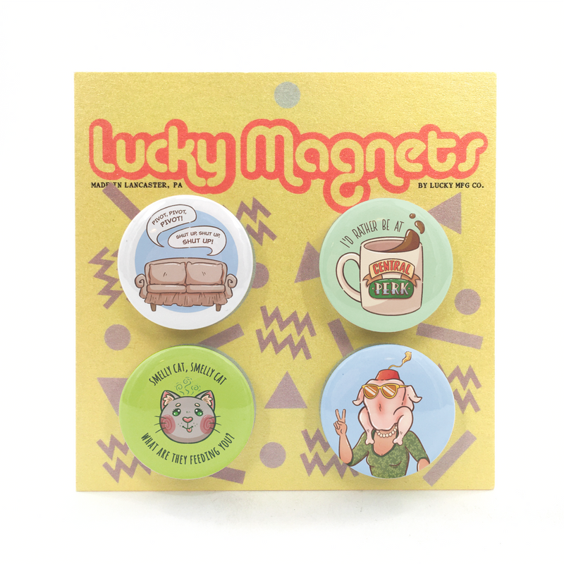 Friends Set of 4 Button Magnets