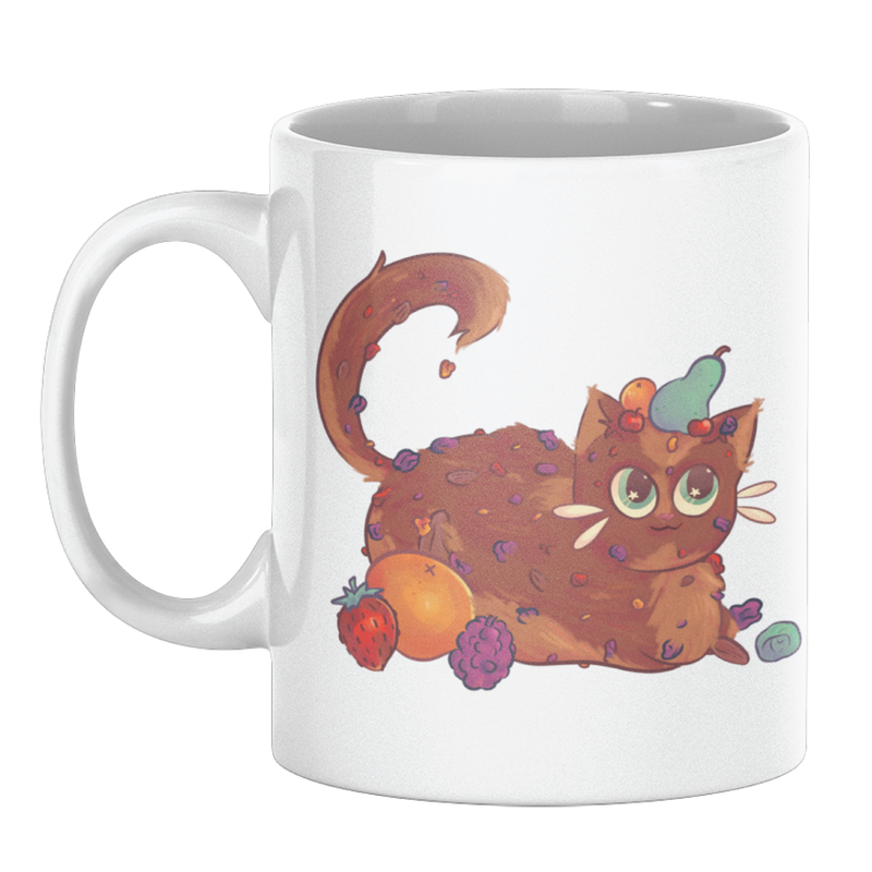 Fruitcake Cat Holiday Mug