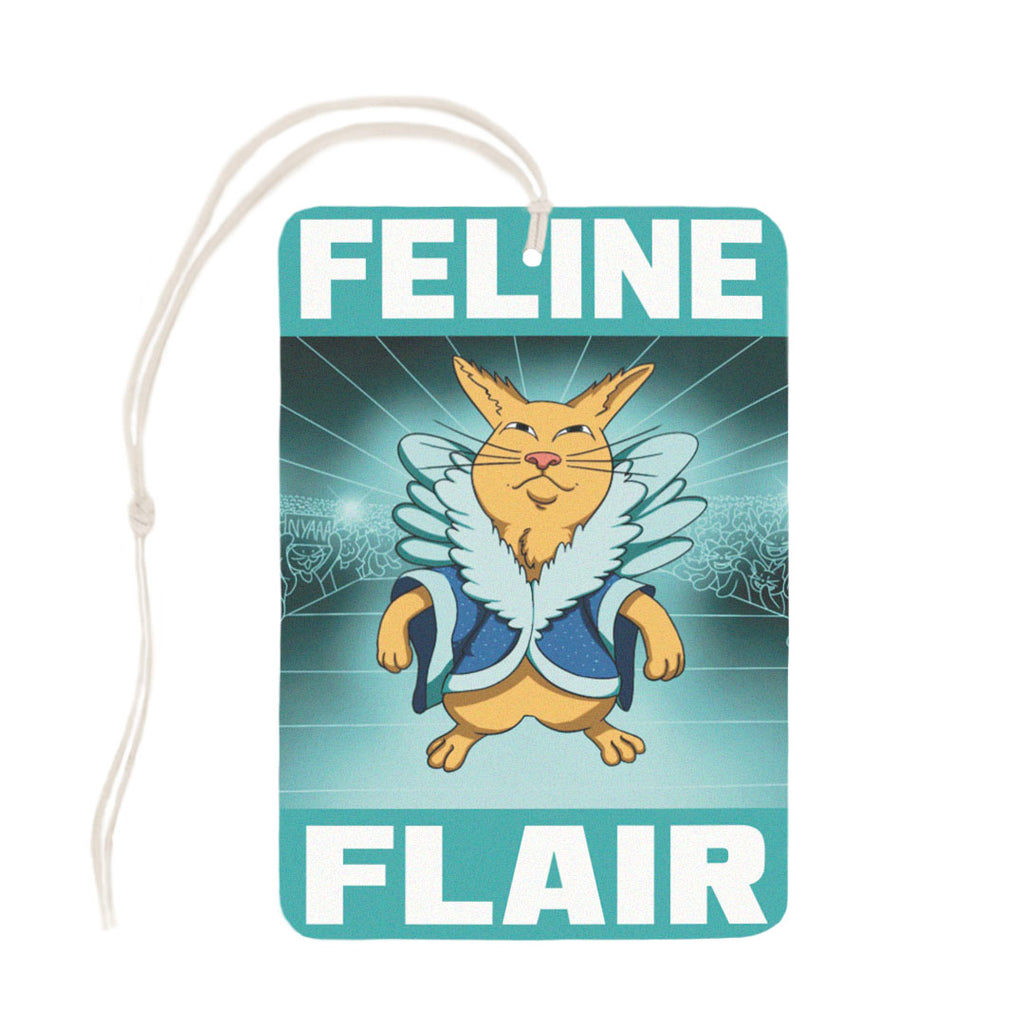 "Feline Flair" Pro Wrestling Parody Air Freshener Wrestlecats