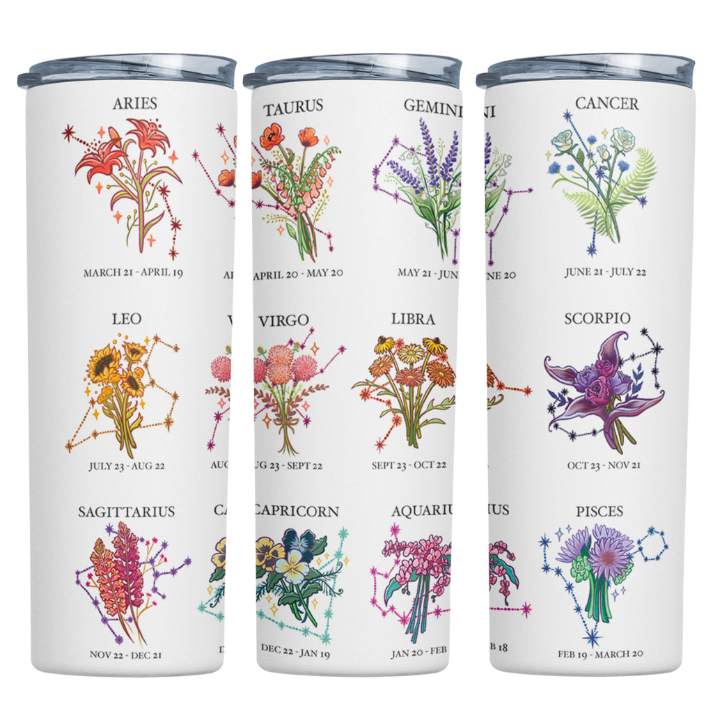 Flowers of the Zodiac 20oz Tumbler