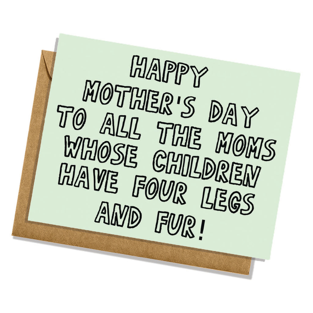Fur Mama Mother's Day Greeting Card