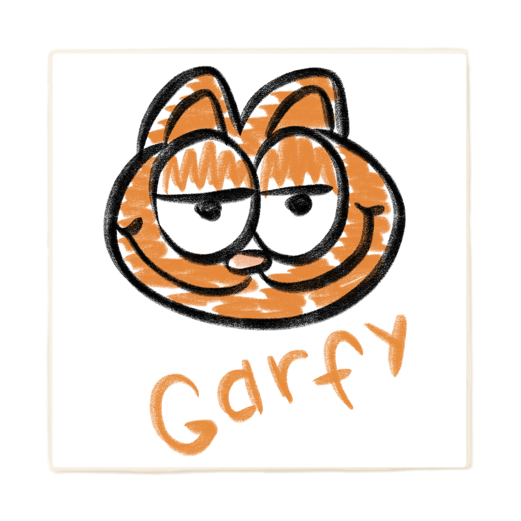 "Garfy" Parody Coaster