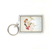 Gemini Vintage Illustration Plastic Keychain