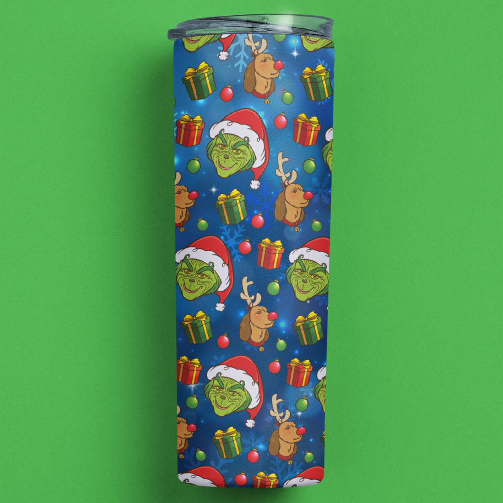 How the Grinch Stole Christmas Pattern 20oz Tumbler