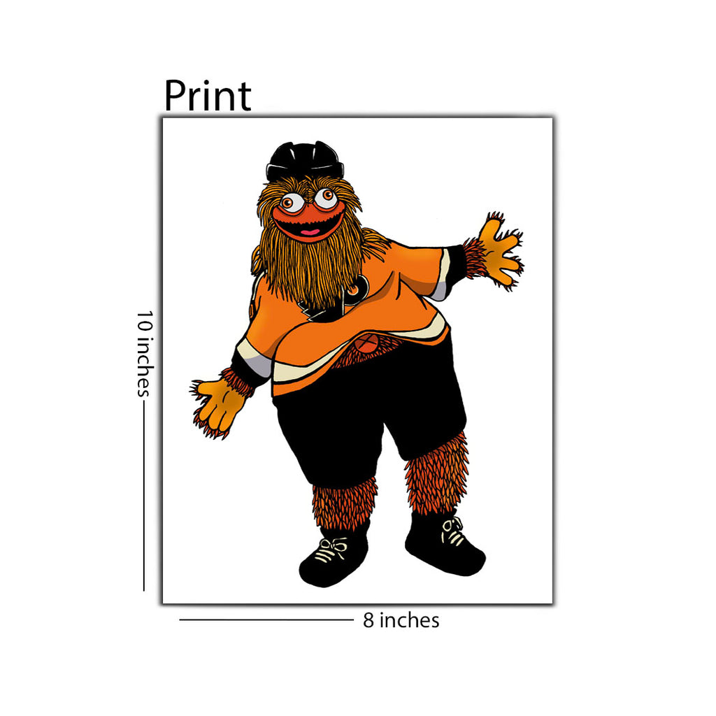 Philadelphia Flyers Gritty 8x10 Print