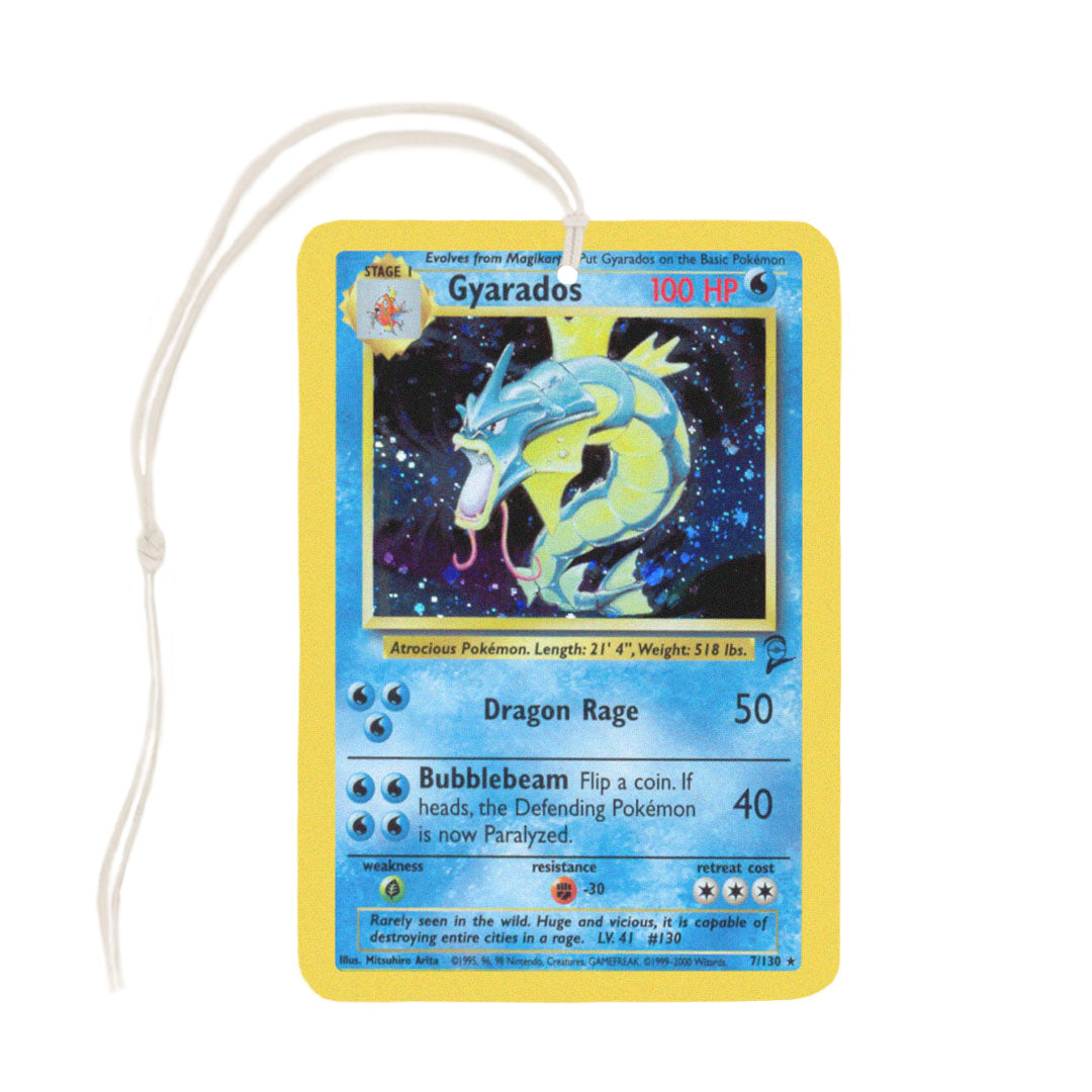 gyarados pokemon cards Gyarados Pokemon Card Air Freshener – Madcap & Co