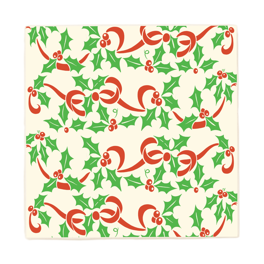 Holly Holiday Pyrex Inspired Coaster