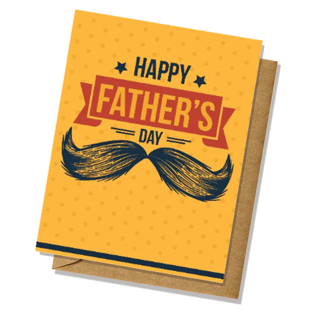 Happy Father's Day Mustache Card