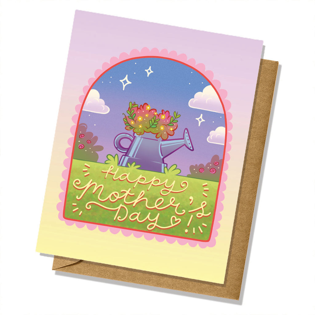 Happy Mother's Day Watering Can Card