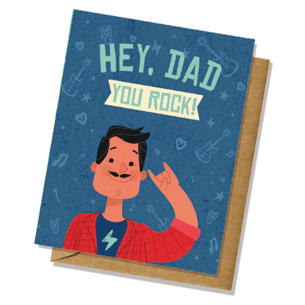 Hey Dad, You Rock Father's Day Card