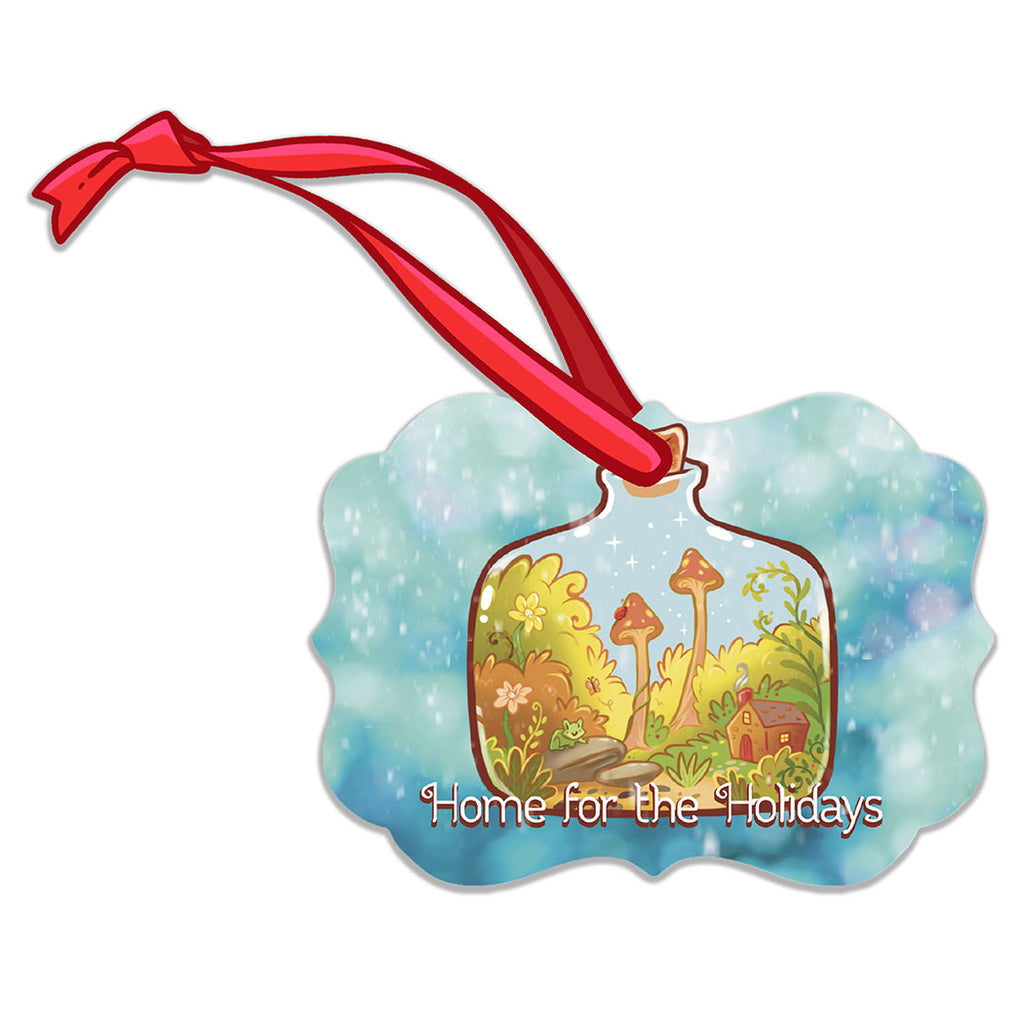 "Home for the Holidays" Terrarium Holiday Christmas Tree Ornament