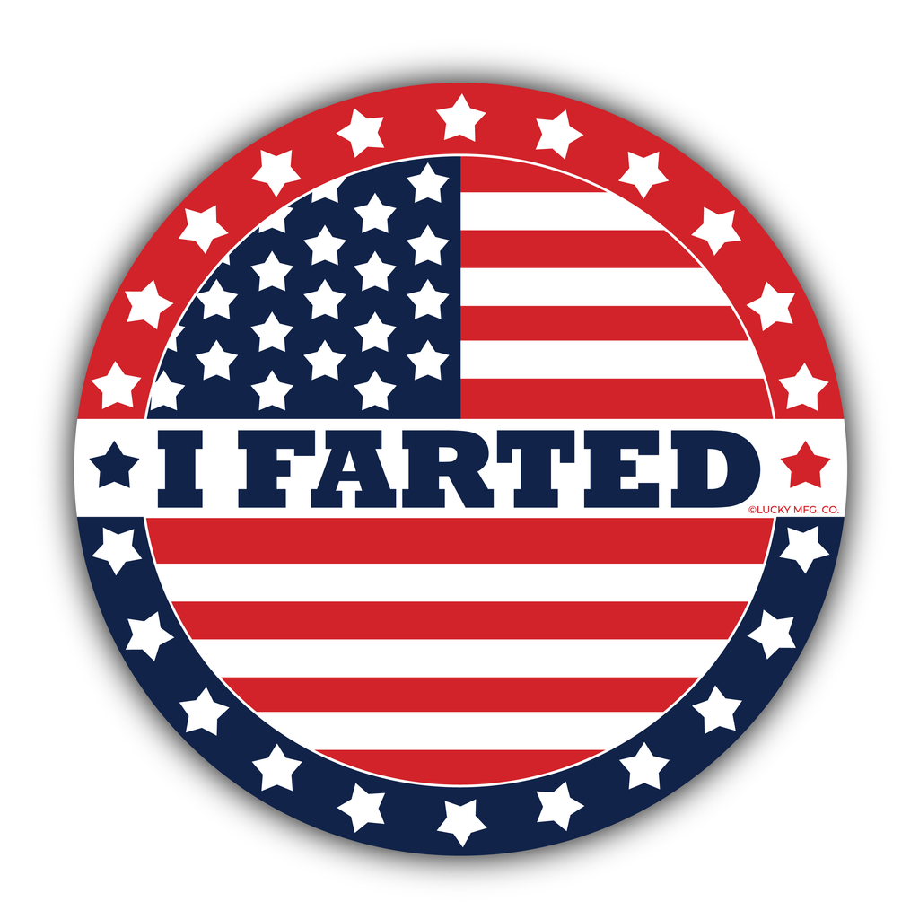 "I Farted" I Voted Parody Vinyl Sticker