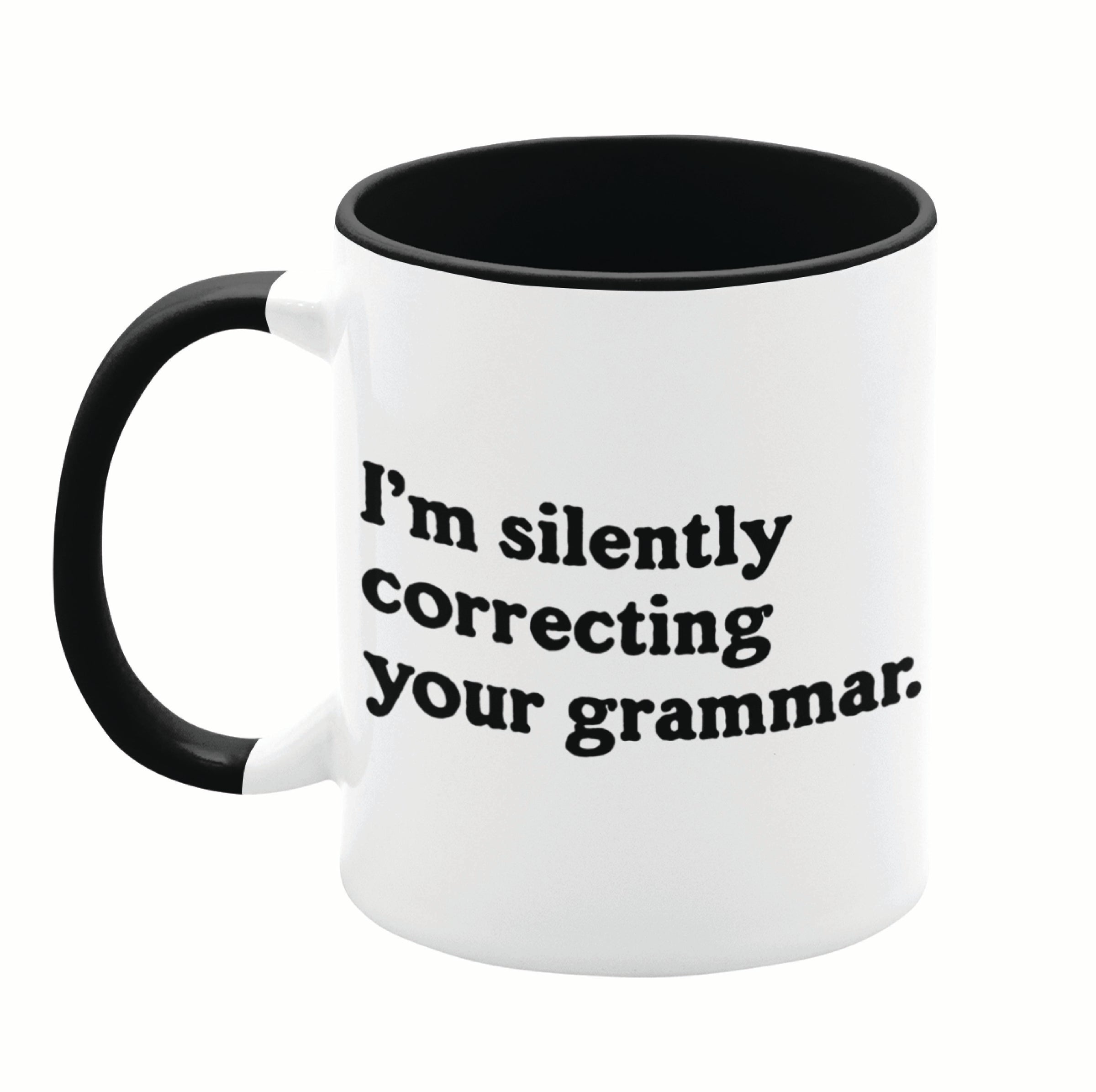 CafePress 'I'm Silently Judging Your Font Choice' Funny Coffee Mug - 11 Oz Ceramic - View #11
