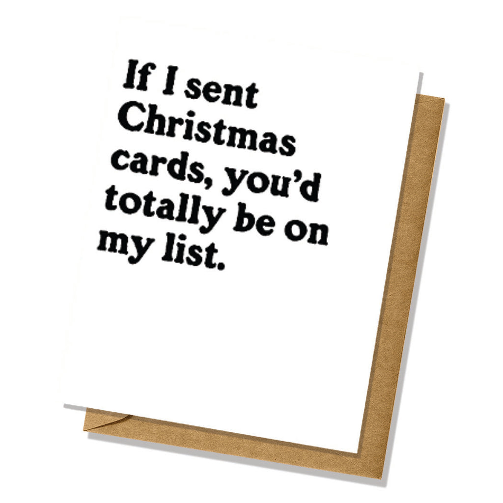 On My List Christmas/Holiday Card