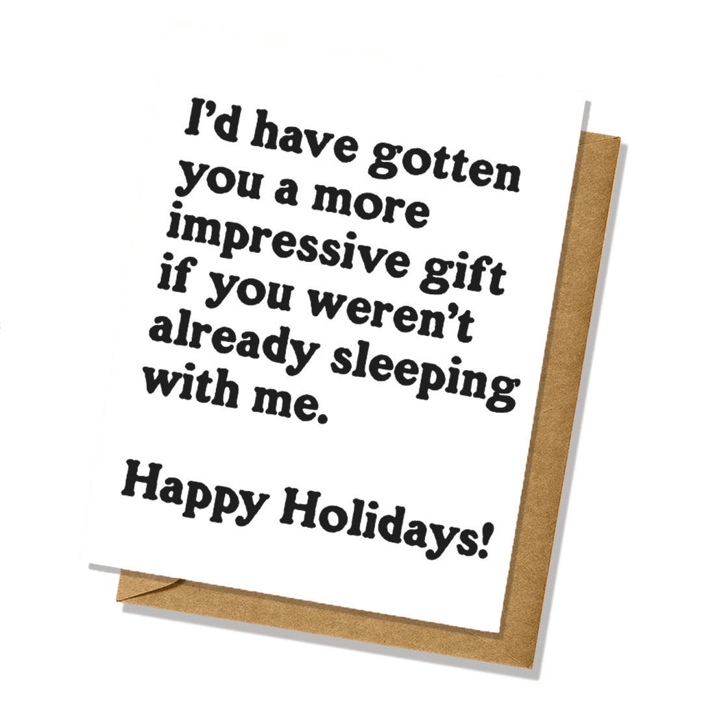 "Impressive Gift" Holiday Card - Totally Inappropriate