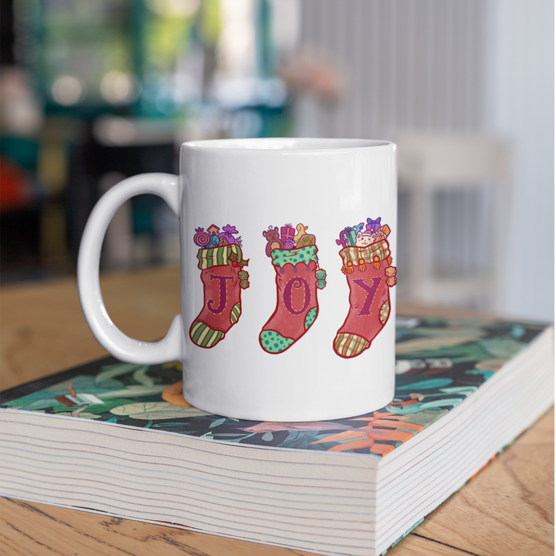 Joy Stockings 11oz Mug