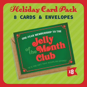 Jelly of the Month Club Christmas Vacation Greeting Card Pack - 8 Cards & Envelopes