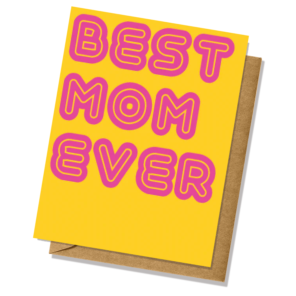 Retro Mother's Day Best Mom Ever Greeting Card