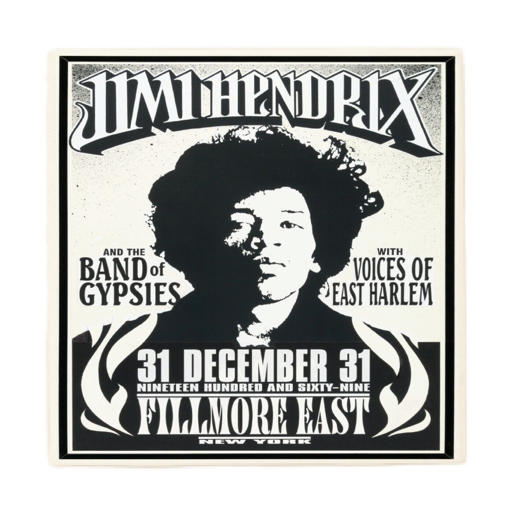 Jimi Hendrix Vintage Concert Poster Coaster