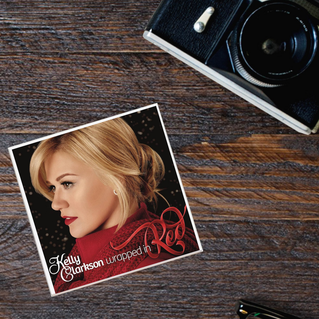 Kelly Clarkson 'Wrapped in Red' Holiday Album Coaster