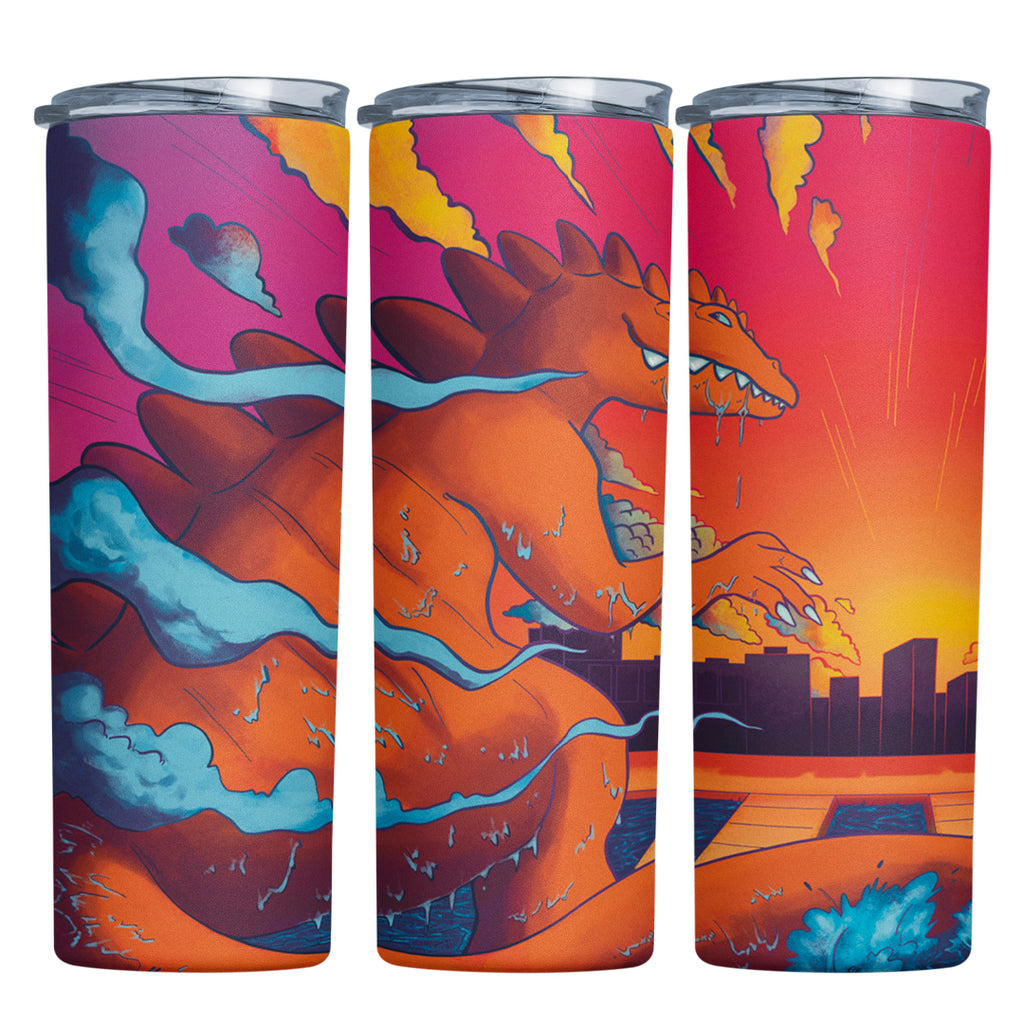 Kaiju Attack at Sunset 20oz Tumbler