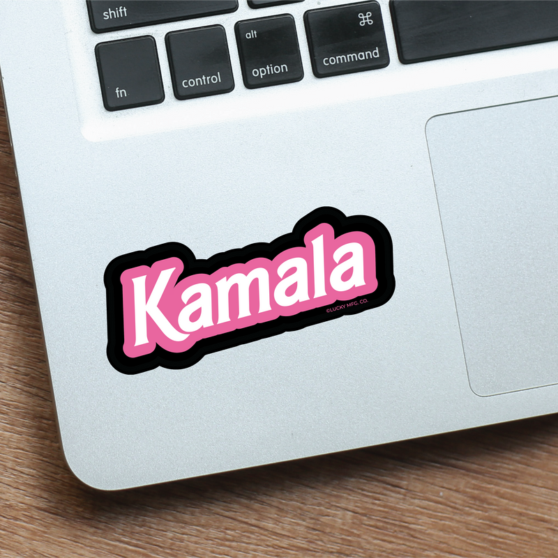 Kamala Barbie Font Kamala Harris Vinyl Sticker