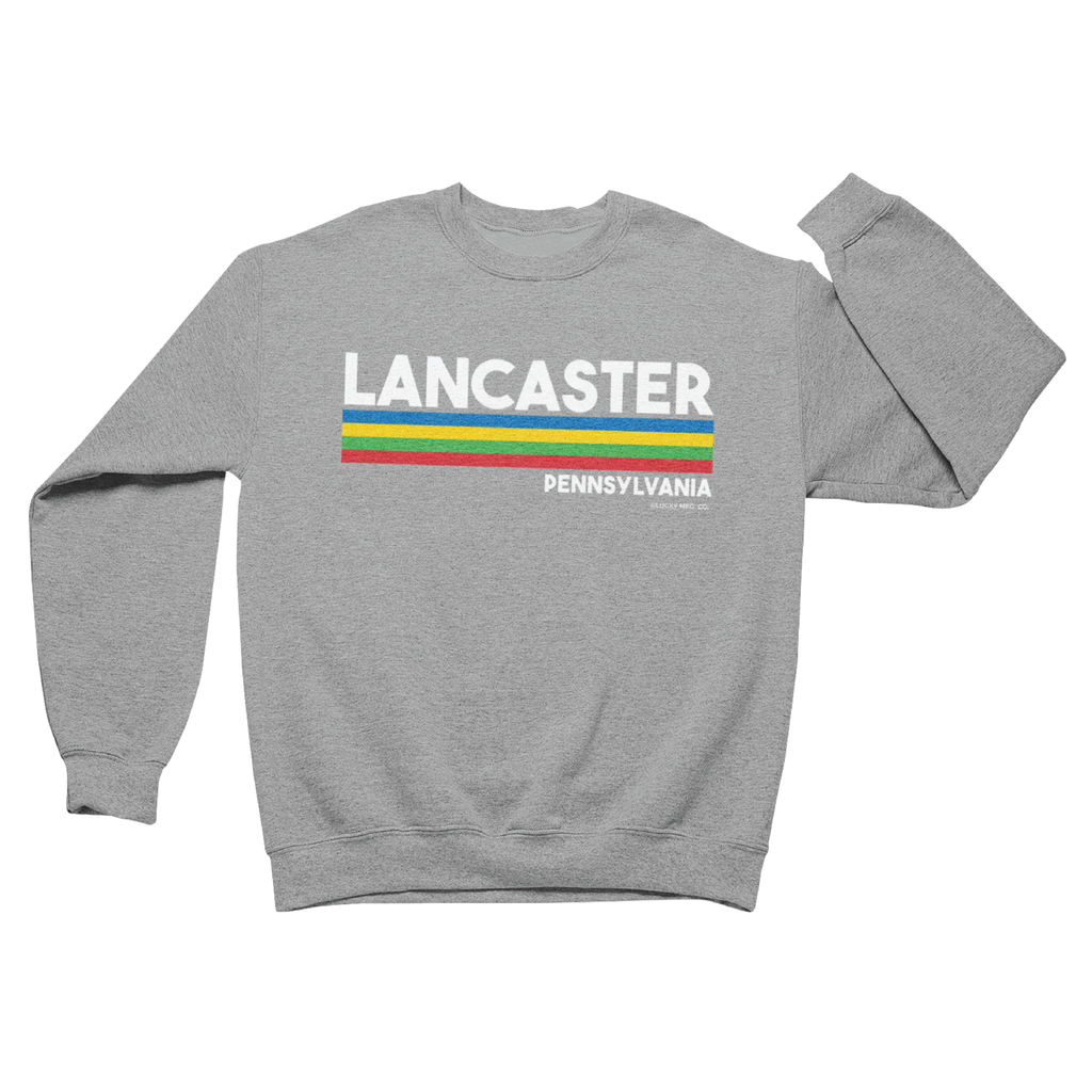 Lancaster, PA, 4 Stripes Crewneck