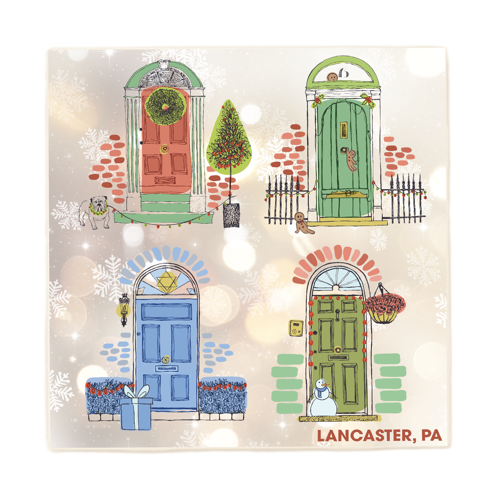 Lancaster, PA Holiday Doors Coaster