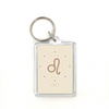 Leo Vintage Illustration Plastic Keychain