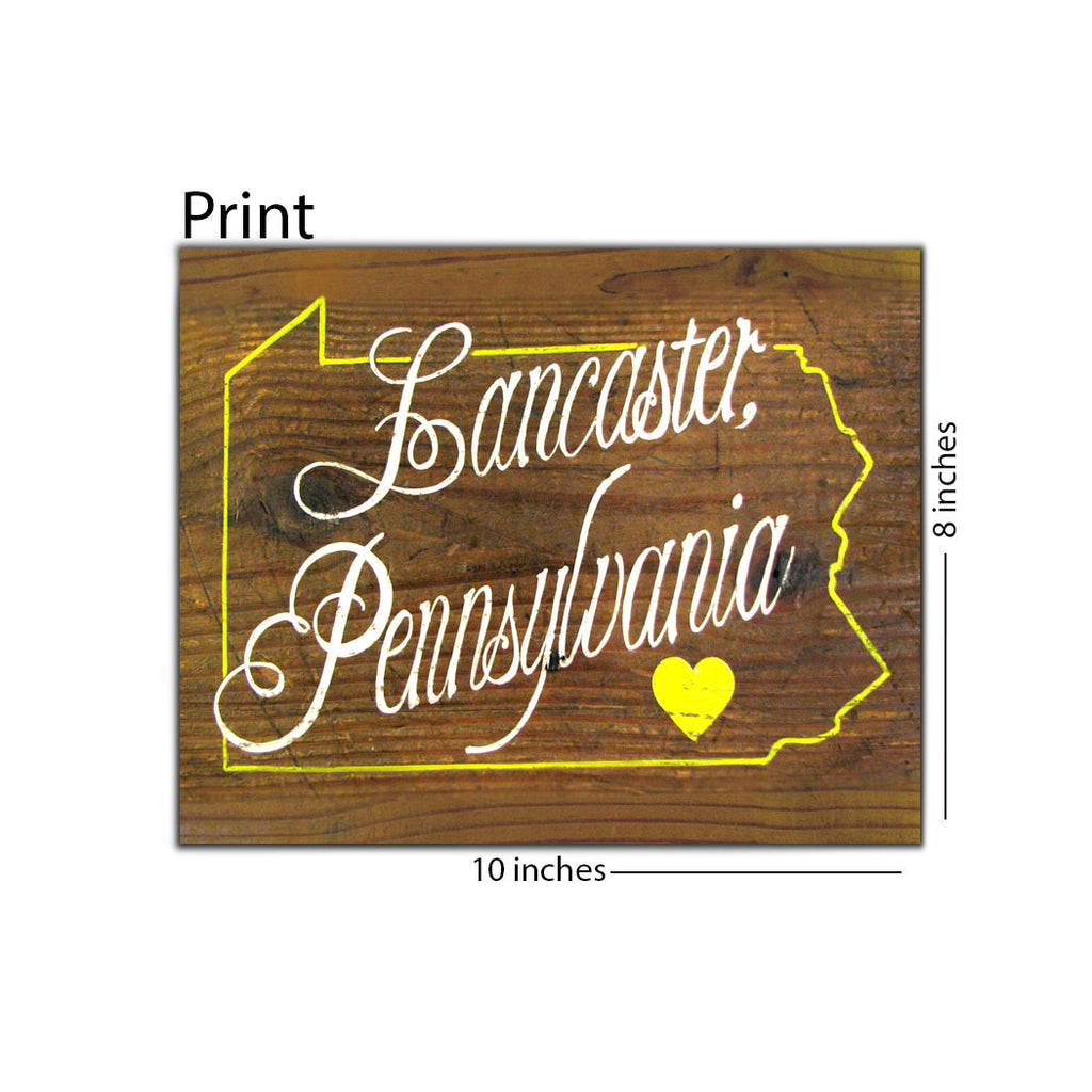 Lancaster Hand-Painted Wood 8x10 Print