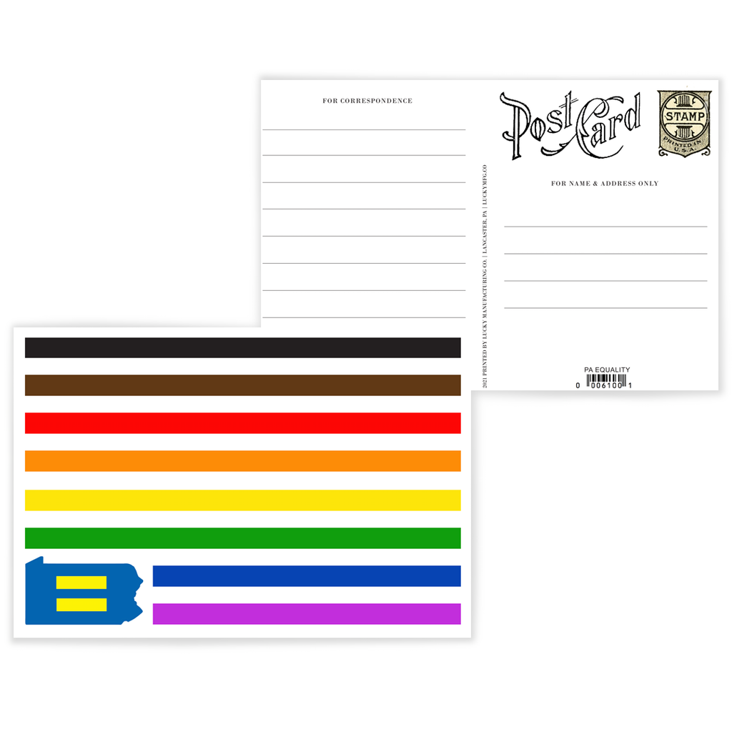 Lancaster, PA Equality Postcard