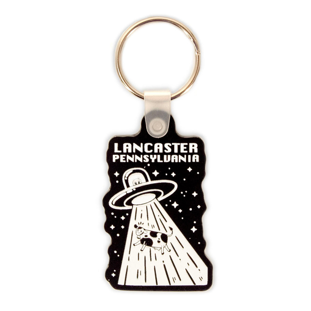 UFO Cow Abduction Lancaster, PA 3D Keychain