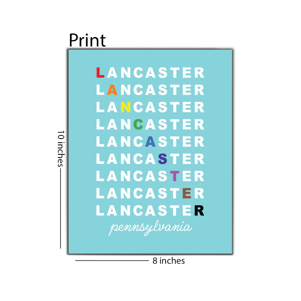 Lancaster Pride Repeating 8x10 Print